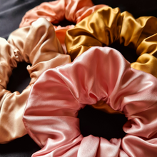 Load image into Gallery viewer, Luxury Maxi Blush Pink Hair Scrunchie - Pure 100% Mulberry Silk 22 Momme
