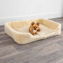 Load image into Gallery viewer, Merino Wool Large Pet Bed - Natural White
