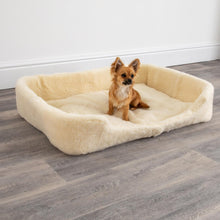 Load image into Gallery viewer, Merino Wool Large Pet Bed - Natural White
