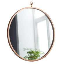 Load image into Gallery viewer, Pink Copper Round Mirror
