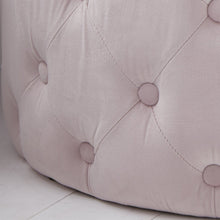 Load image into Gallery viewer, Pastel Pink Tufted Velvet Pouffe Insta Living
